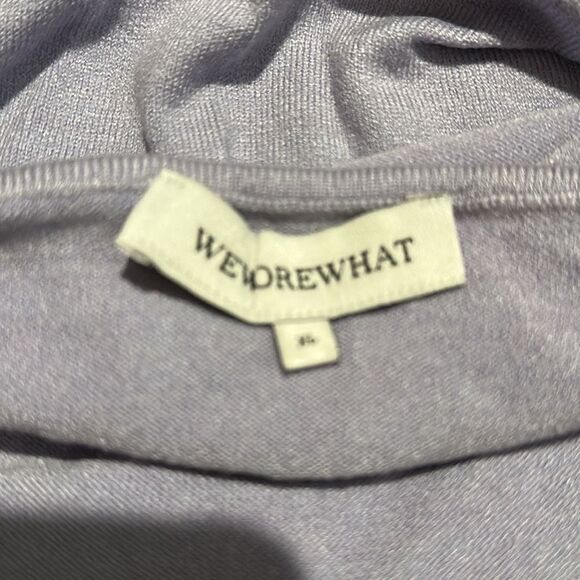 WEWOREWHAT NWT Knit Halter Top size XL in purple - Picture 5 of 5